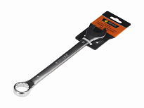 Ключ комбинированный 21мм (Chrome vanadium) на держателе сатинированный ЭВРИКА 1/10